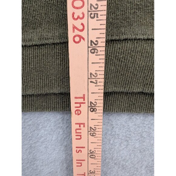 Tasso Elba Sweater Mens 2XL Olive Green Quarter Zip Pullover Mock Neck Knit - Picture 4 of 8